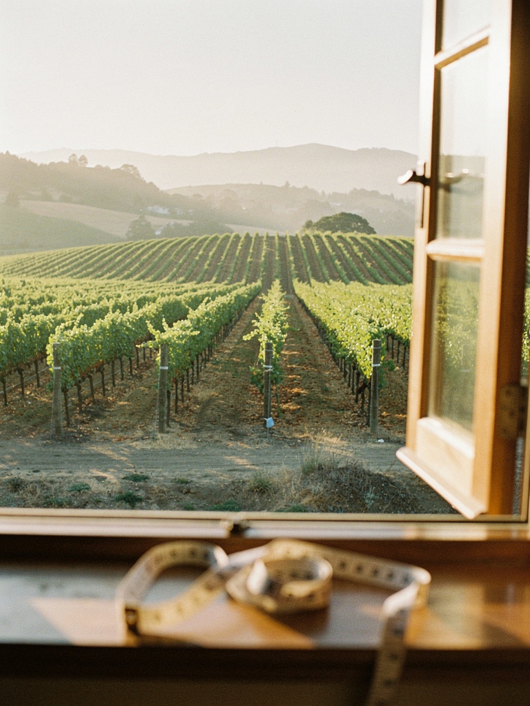 Vineyard at late afternoon, Napa Valley